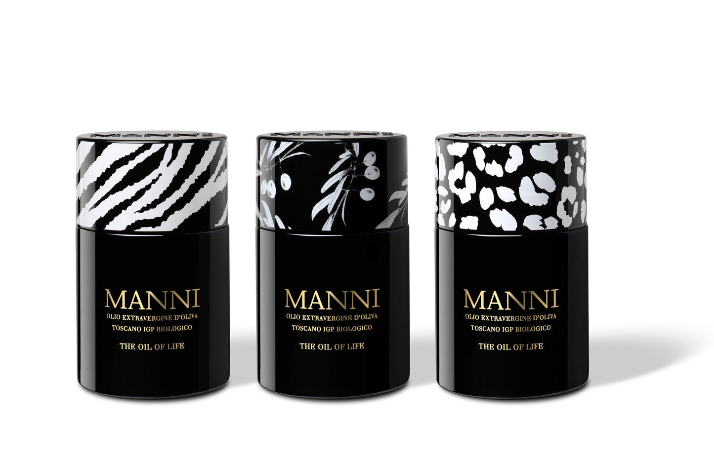 The Oil of Life 2024 Box Set: Organic Extra Virgin Olive Oil - GRAPHIC SERIES - Set of 3 bottles (250 ML/8.5 fl oz each)