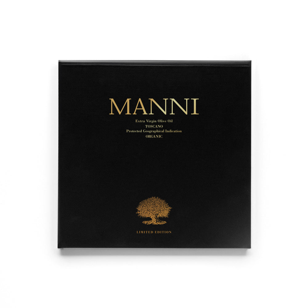MANNI Luxury Box - The Oil of Life: Organic Extra Virgin Olive Oil – LOVE cap - 1 bottle 250 ML/8.5 fl oz.
